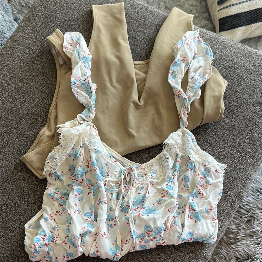 Two Free People intimate body suits